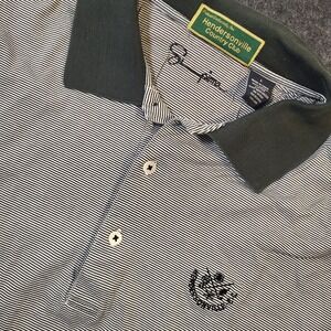 Hendersonville Country Club Supima Golf Polo Men's Large Striped